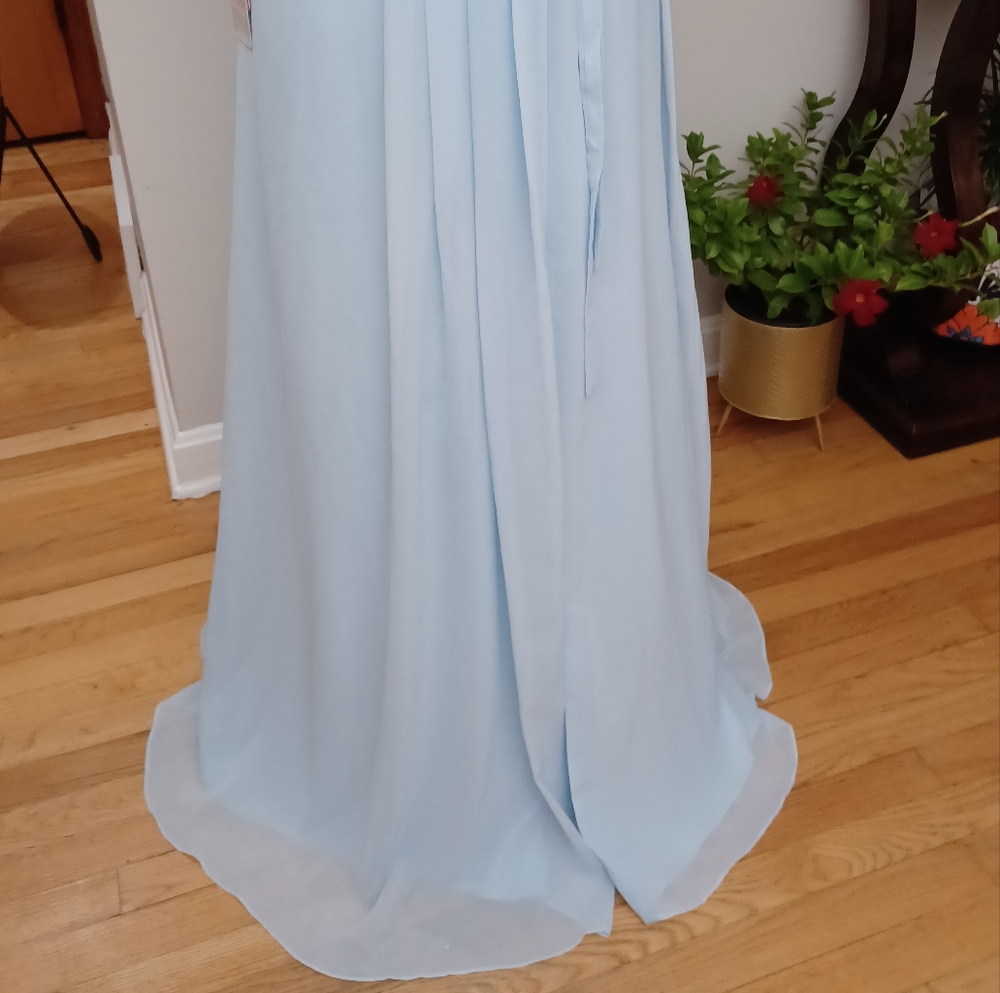 Elegant Blue Maxi Dress - Picture 6 of 16